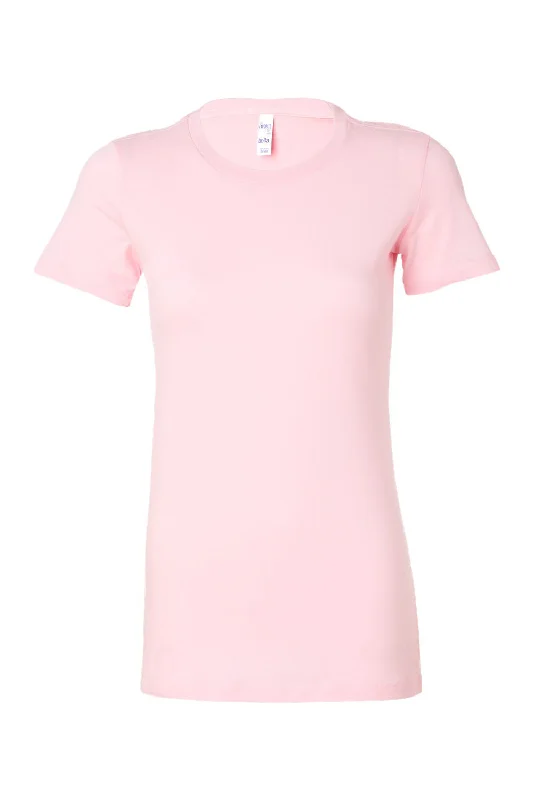 Bella + Canvas Womens The Favorite Short Sleeve Crewneck T-Shirt - Pink