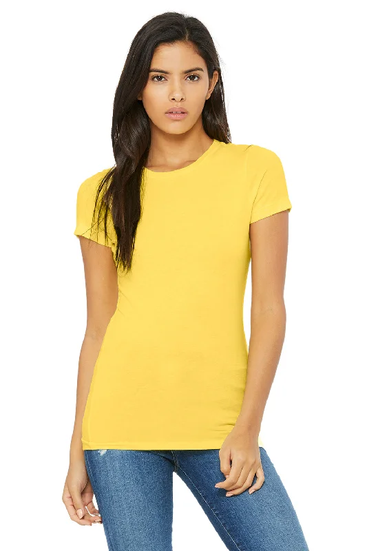 Bella + Canvas Womens The Favorite Short Sleeve Crewneck T-Shirt - Yellow