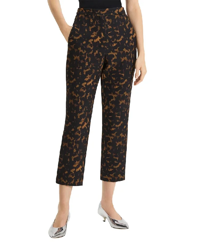 Theory High-Waist Slim Crop Pant