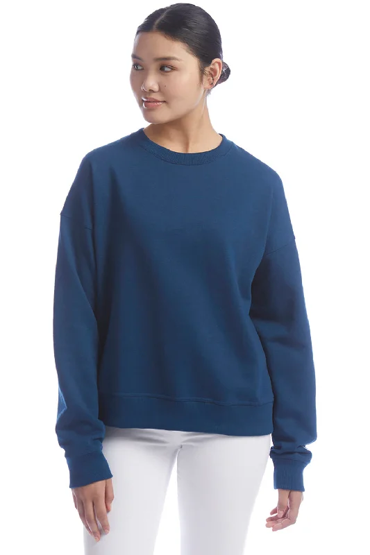 Champion Womens PowerBlend Crewneck Sweatshirt - Late Night Blue