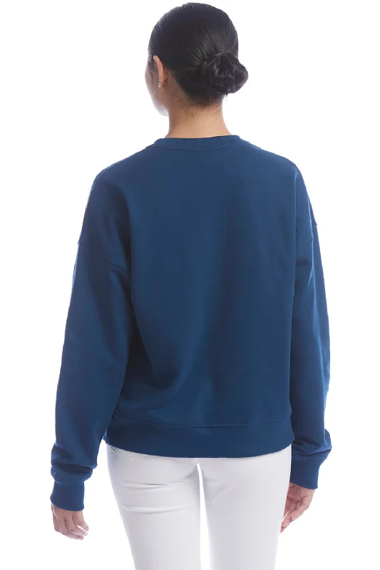 Champion Womens PowerBlend Crewneck Sweatshirt - Late Night Blue