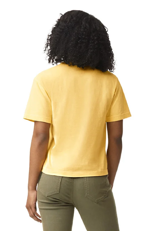 Comfort Colors Womens Short Sleeve Crewneck T-Shirt - Butter Yellow