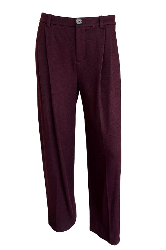 Cozy Wool Pleat Front Pant