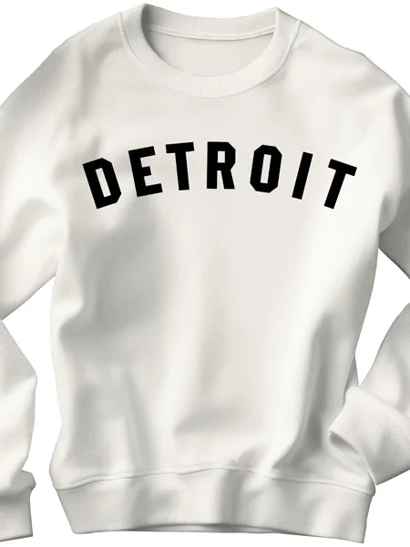 Detroit Classic Unisex Sweatshirt - Black / White