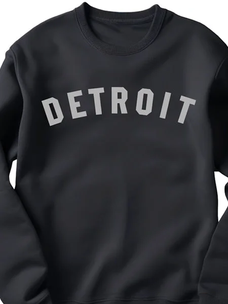 Detroit Classic Unisex Sweatshirt - Gray / Black