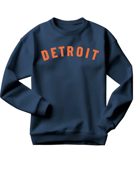 Detroit Classic Unisex Sweatshirt - Orange / Navy