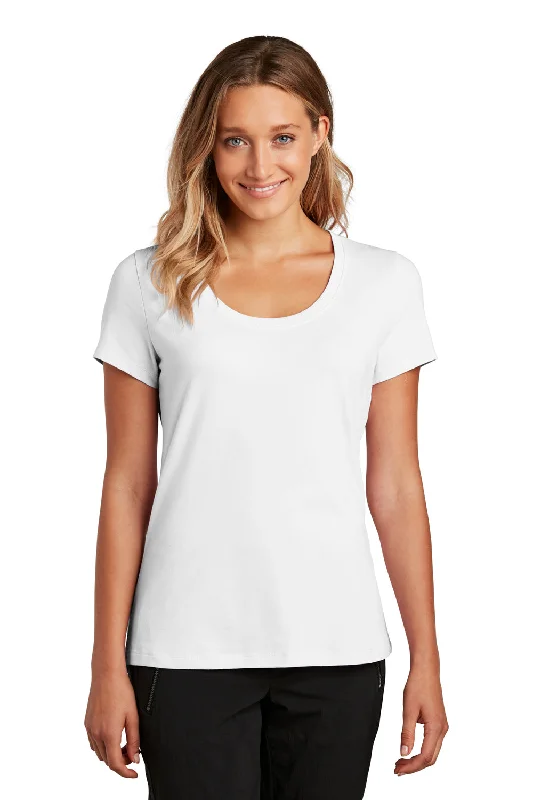 District Womens Flex Short Sleeve Scoop Neck T-Shirt - White