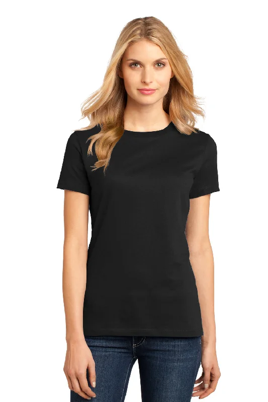 District Womens Perfect Weight Short Sleeve Crewneck T-Shirt - Jet Black