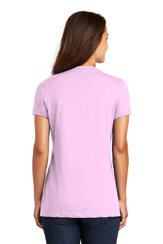 District Womens Perfect Weight Short Sleeve V-Neck T-Shirt - Soft Purple