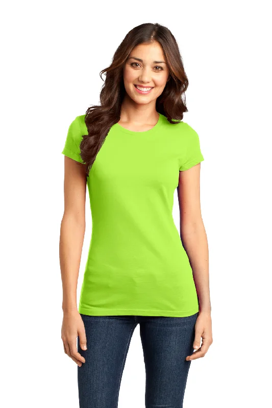 District Womens Very Important Short Sleeve Crewneck T-Shirt - Lime Shock Green