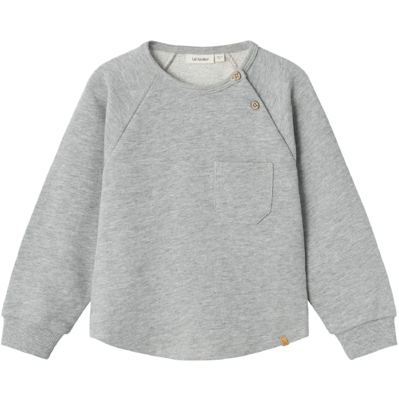 Lil'Atelier Grey Melange Lander Sweatshirt