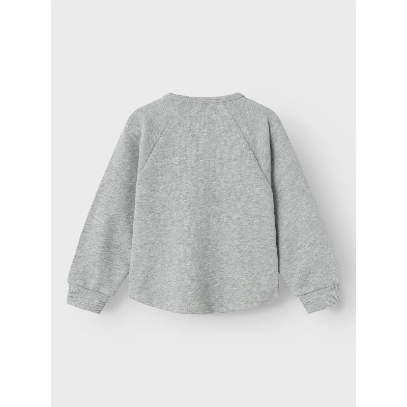 Lil'Atelier Grey Melange Lander Sweatshirt