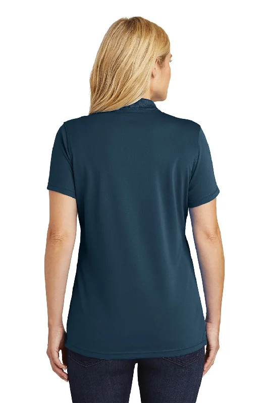 Port Authority Womens Dry Zone Moisture Wicking Short Sleeve Polo Shirt - River Navy Blue