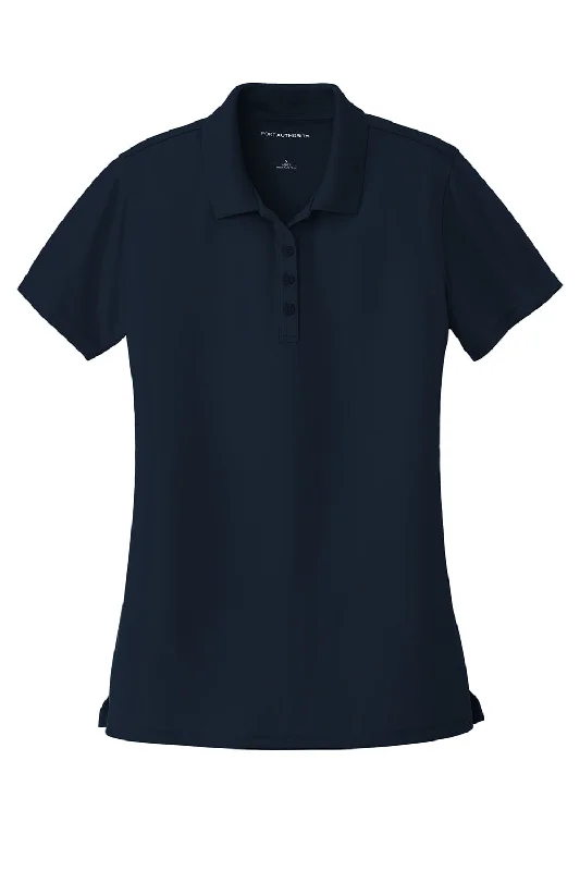 Port Authority Womens Dry Zone Moisture Wicking Short Sleeve Polo Shirt - River Navy Blue