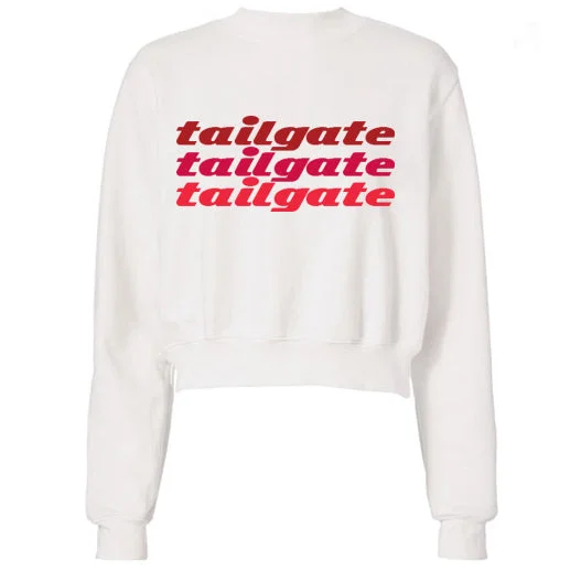 Red Tailgate Text Sweatshirt