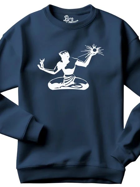 Spirit of Detroit Premium Sweatshirt - White / Navy