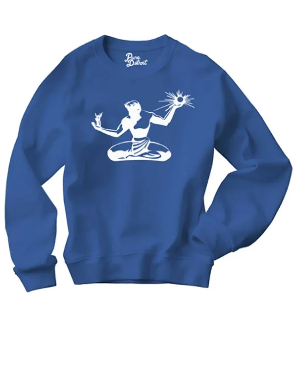 Spirit of Detroit Premium Sweatshirt - White / Royal Blue