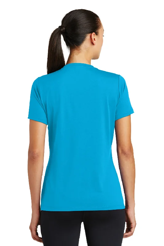 Sport-Tek Womens Tough Moisture Wicking Short Sleeve Crewneck T-Shirt - Atomic Blue - Closeout