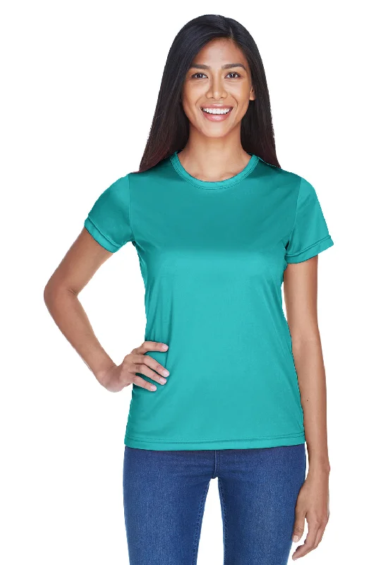 UltraClub Womens Cool & Dry Performance Moisture Wicking Short Sleeve Crewneck T-Shirt - Jade Green