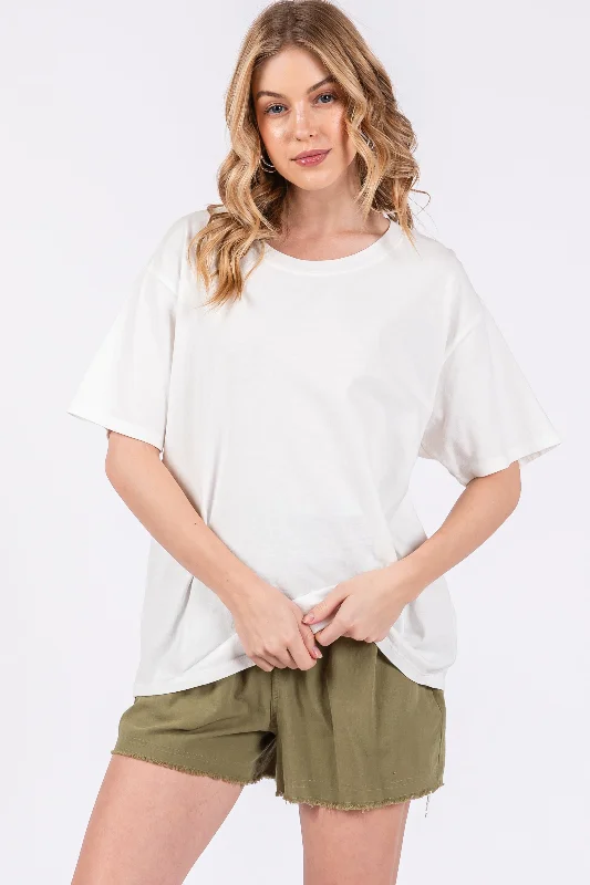 White Short Sleeve Top