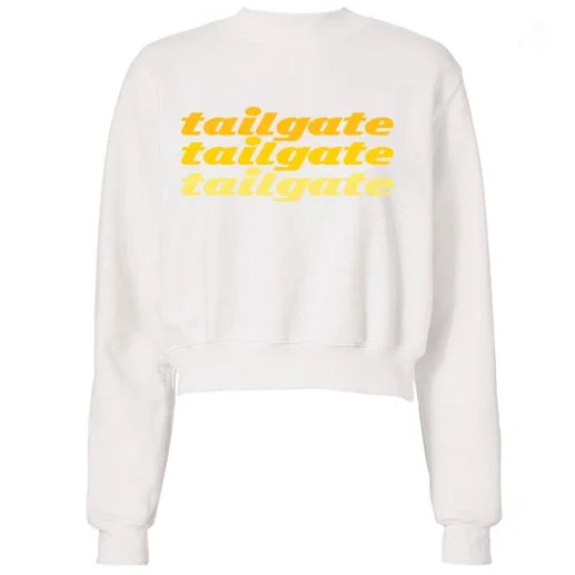 Yellow Tailgate Text Sweatshirt