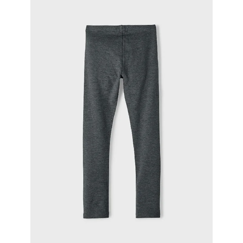 Name It Dark Grey Melange Davina Solid Sweat Legging Noos