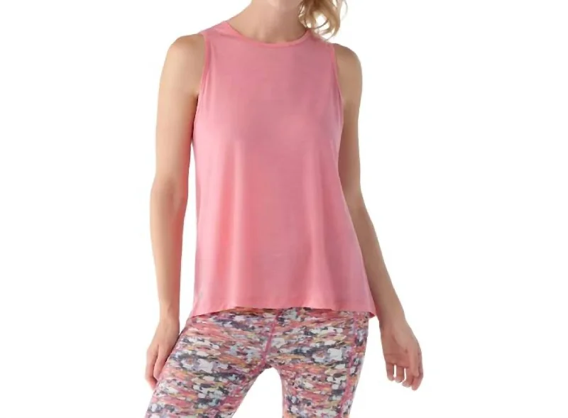 Active Ultralite High Neck Tank Top In Guava Pink