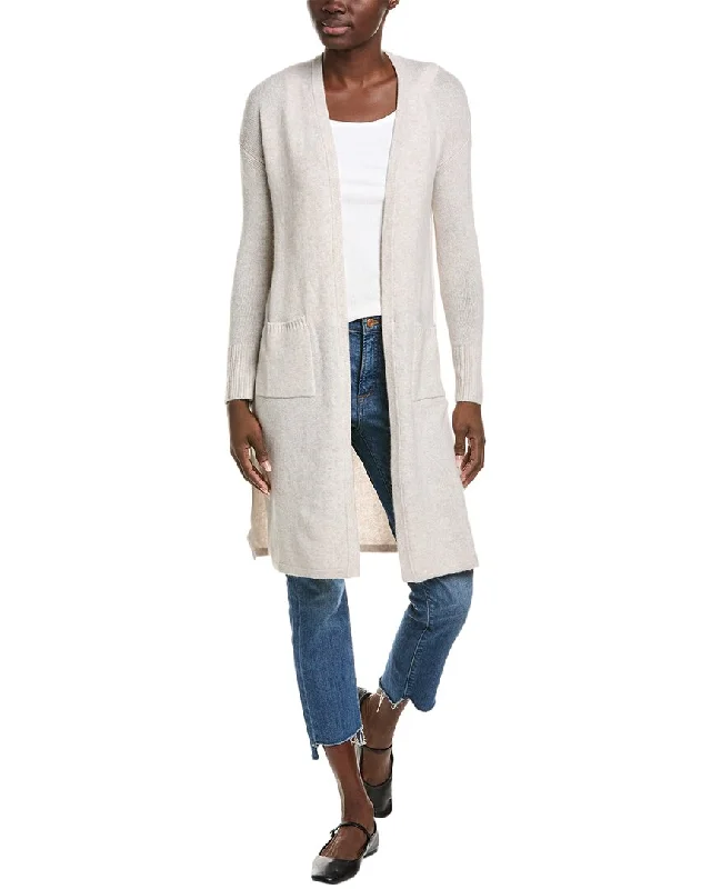 Alashan Cashmere Technical Kick Back Long Cashmere Cardigan