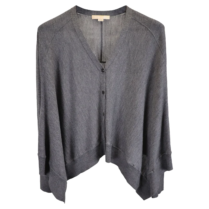 Alexander Wang Dolman Sleeve Cardigan in Grey Wool