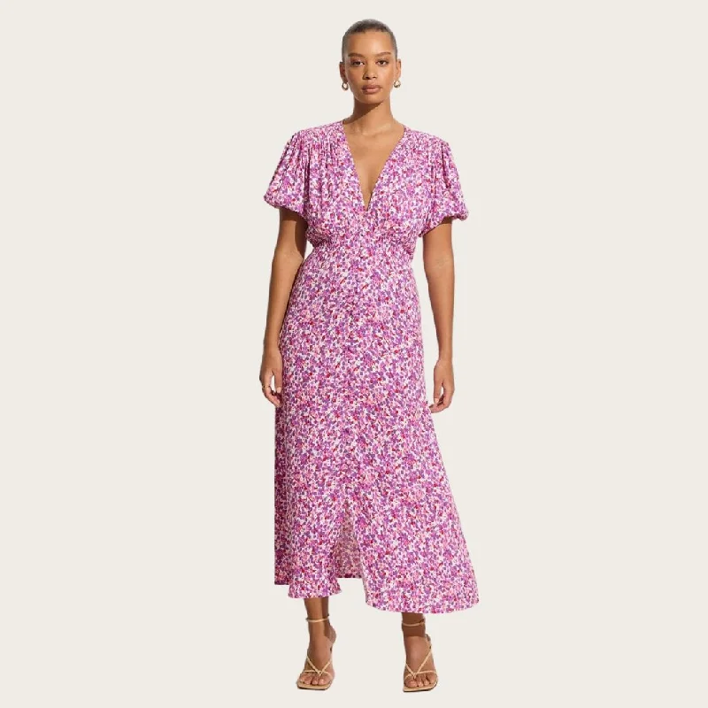 Bellavista Midi Dress (Lou Floral Violet)