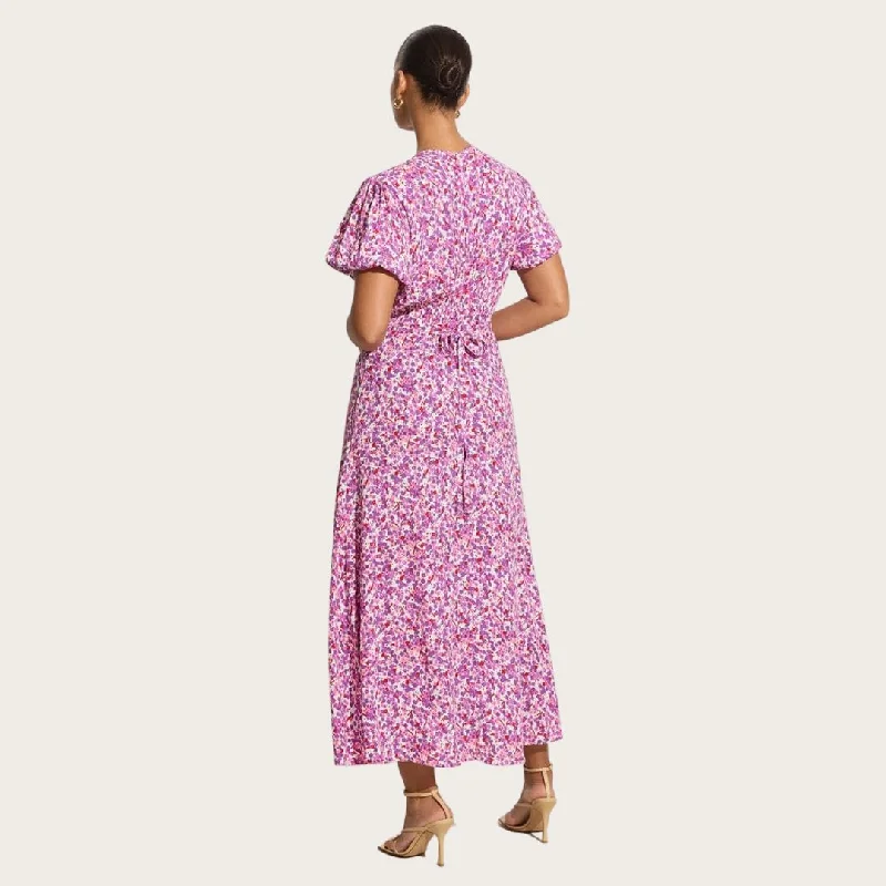 Bellavista Midi Dress (Lou Floral Violet)