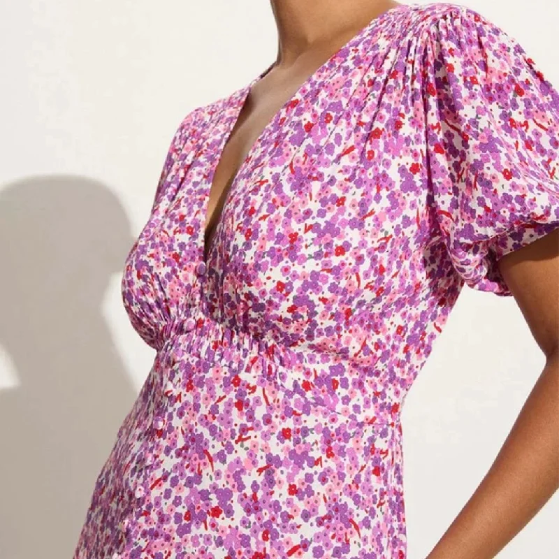 Bellavista Midi Dress (Lou Floral Violet)