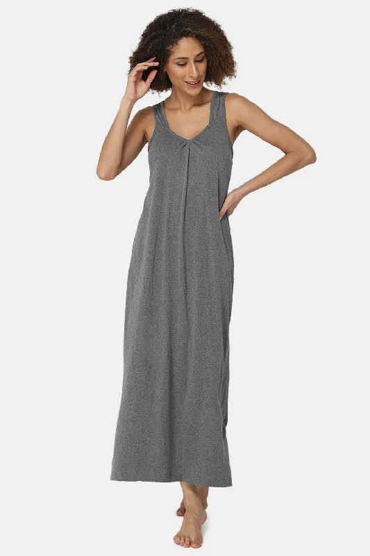 Full-Length Sleeveless Intimacy Full Night Slip - Nightwear