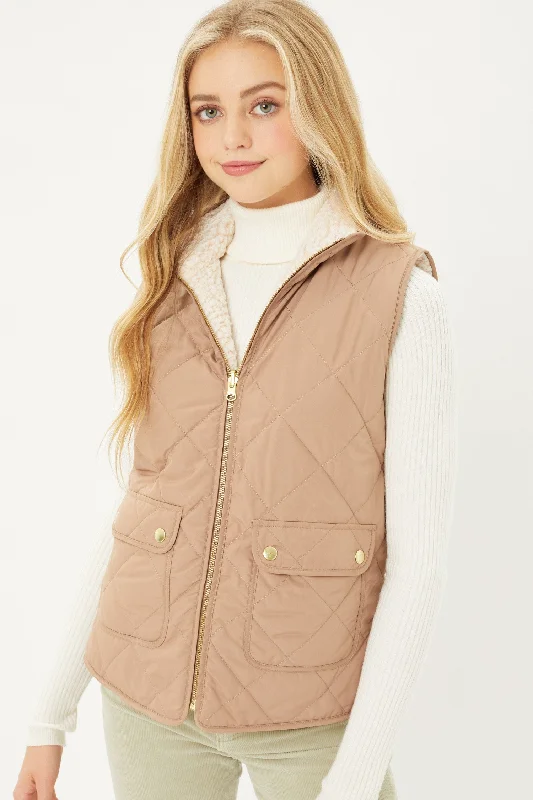 Keystone Reversible Vest - Coco Brown