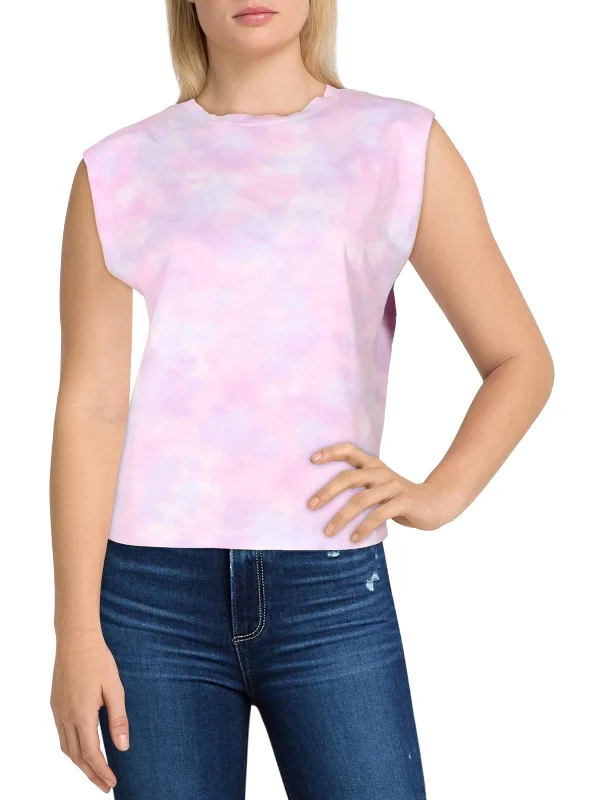 Lex Womens Tie-Dye Sleeveless Top