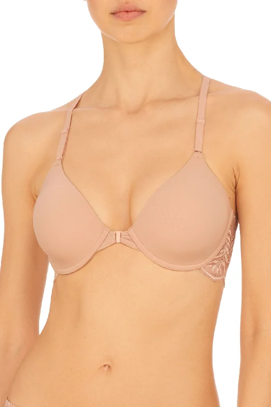 LUSH Front Close Contour Bra in Rose