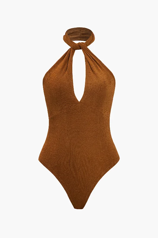 Solid Twist Knot Bodysuit