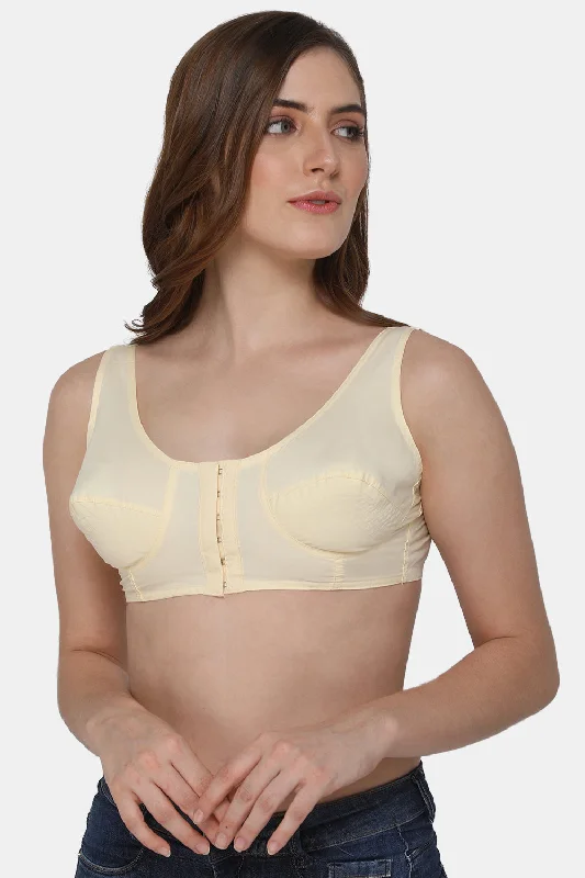 Naidu Hall High Coverage Non-Wired Non-Padded Front Open Cotton Saree Bra - NRPB