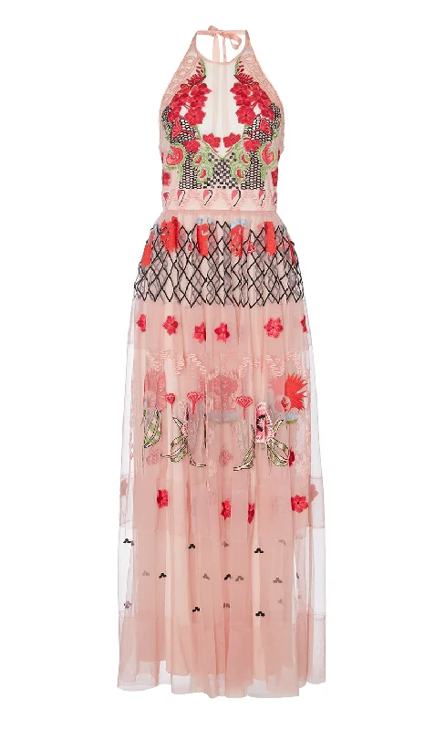 Remi Halter Dress - Blush