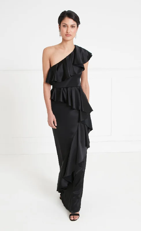 Sandrelli Asymmetric Dress - Black