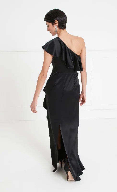 Sandrelli Asymmetric Dress - Black