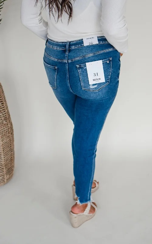 The Kerry High Rise Ankle Skinny Denim Jean | Mica