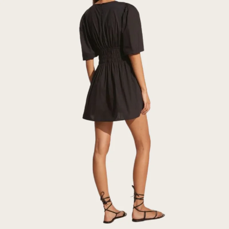 Valledoria Mini Dress (Black)