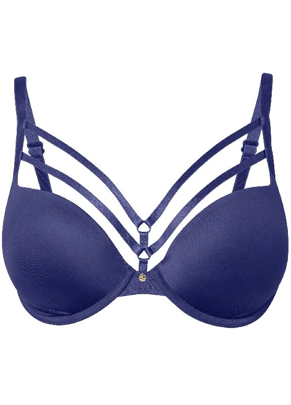 Pearl by VENUS® strappy plunge bra - Belize Blue