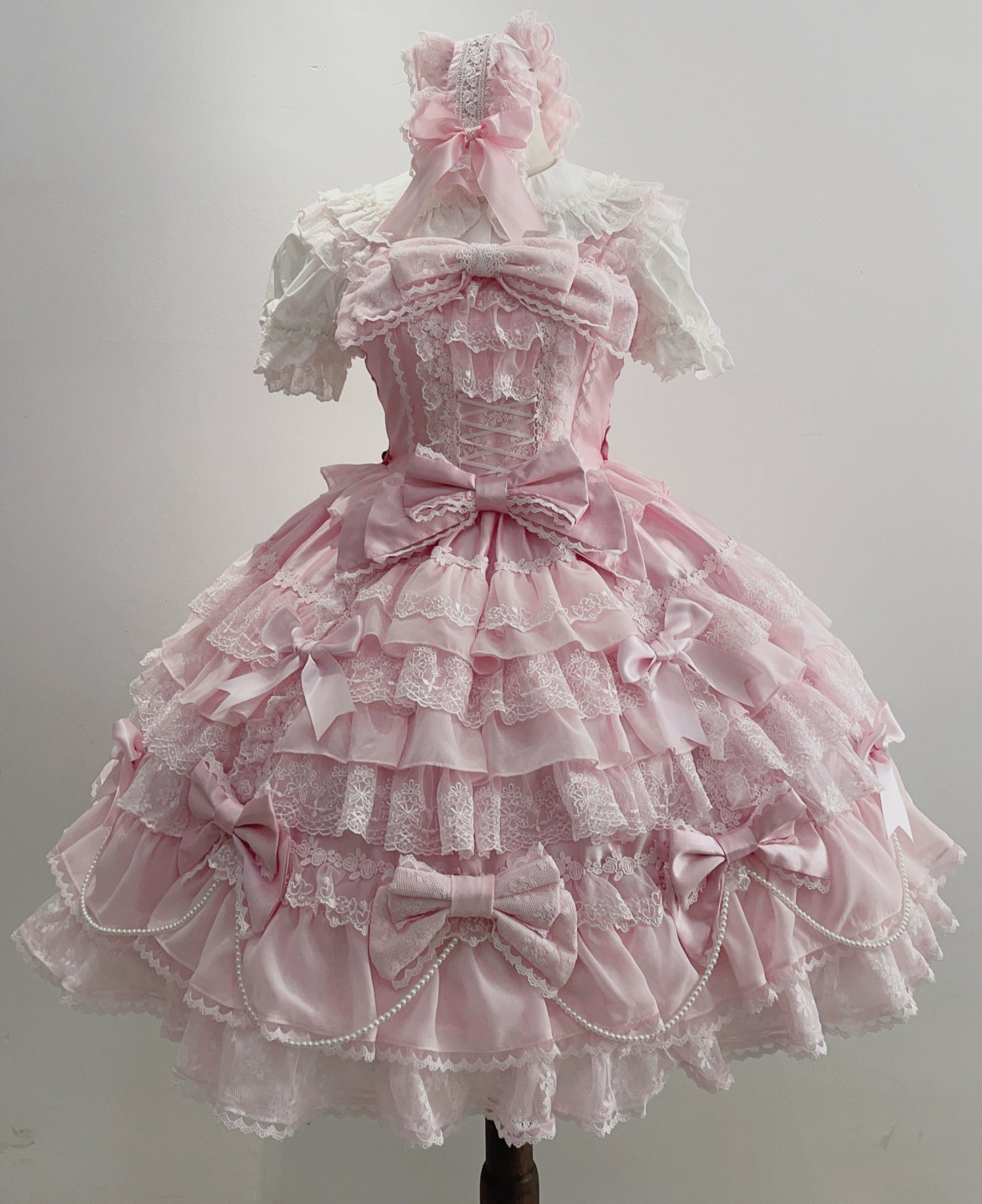 Cocoa Sweetheart~Love Descends~Wedding Lolita Jumper Dress Elegant Bridal JSK