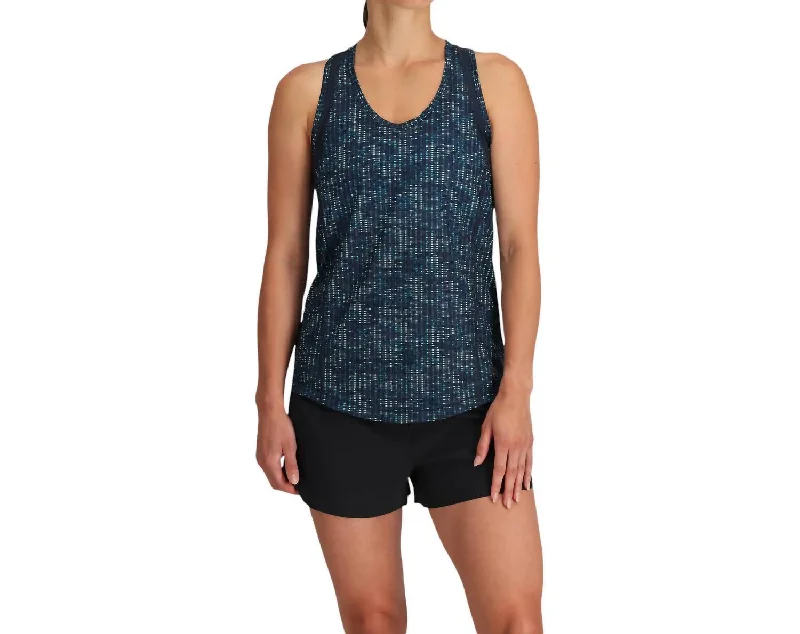 Women Echo Tank In Cortez Digital Stripe