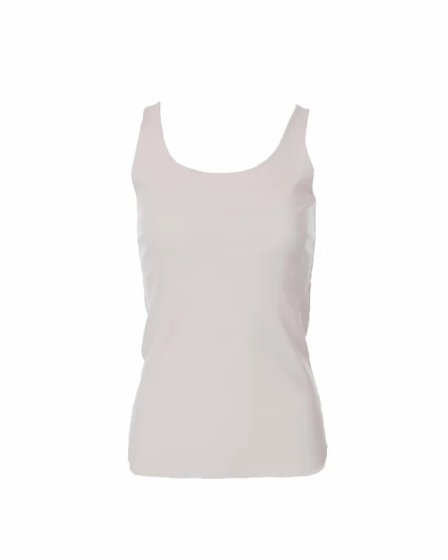 Women Scoop Neck Tank In Linen