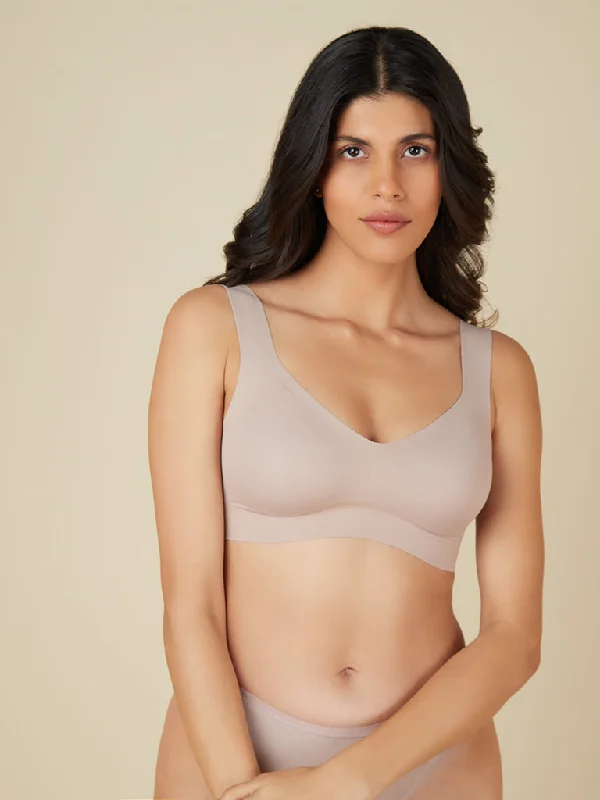 Wunderlove Taupe Invisible Crop Top