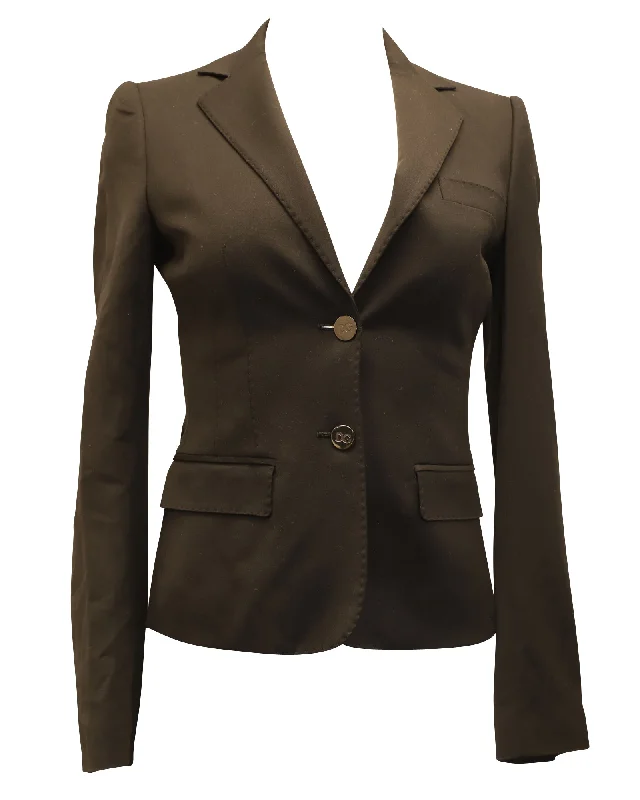 Dolce and Gabbana Blazer Suit in Black Rayon