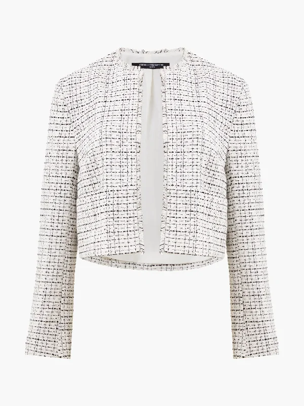 Effie Boucle Collarless Blazer